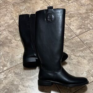 Tommy Hilfiger Black Knee-High Boots